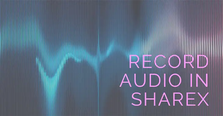 How to Record Audio in ShareX?